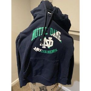 Youth Notre Dame hoodie, medium, champion,  Irish, Navy And Green Hoodie